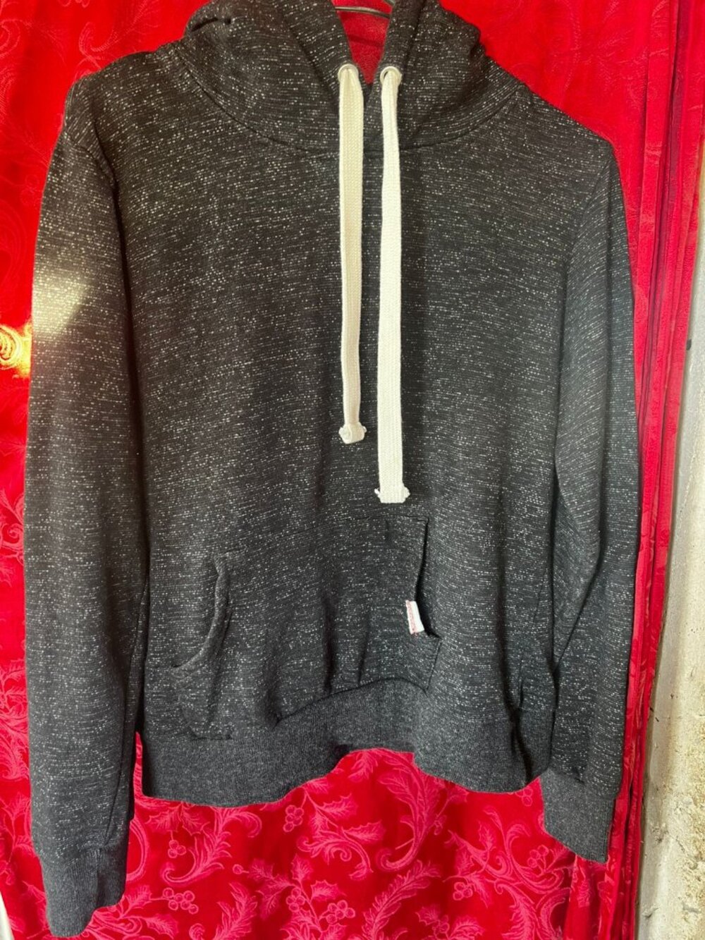 Reflex Charcoal Gray Marled Pullover Hoodie - Size M